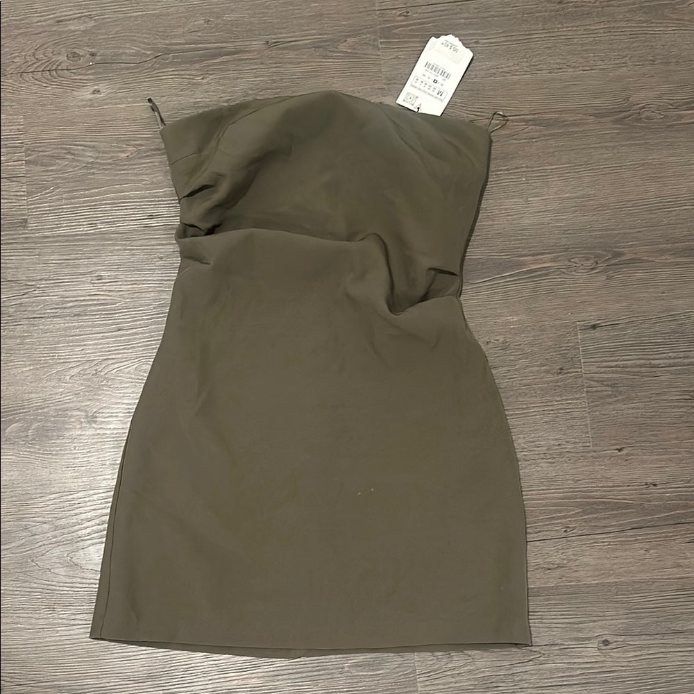 NWT Zara  olive dress